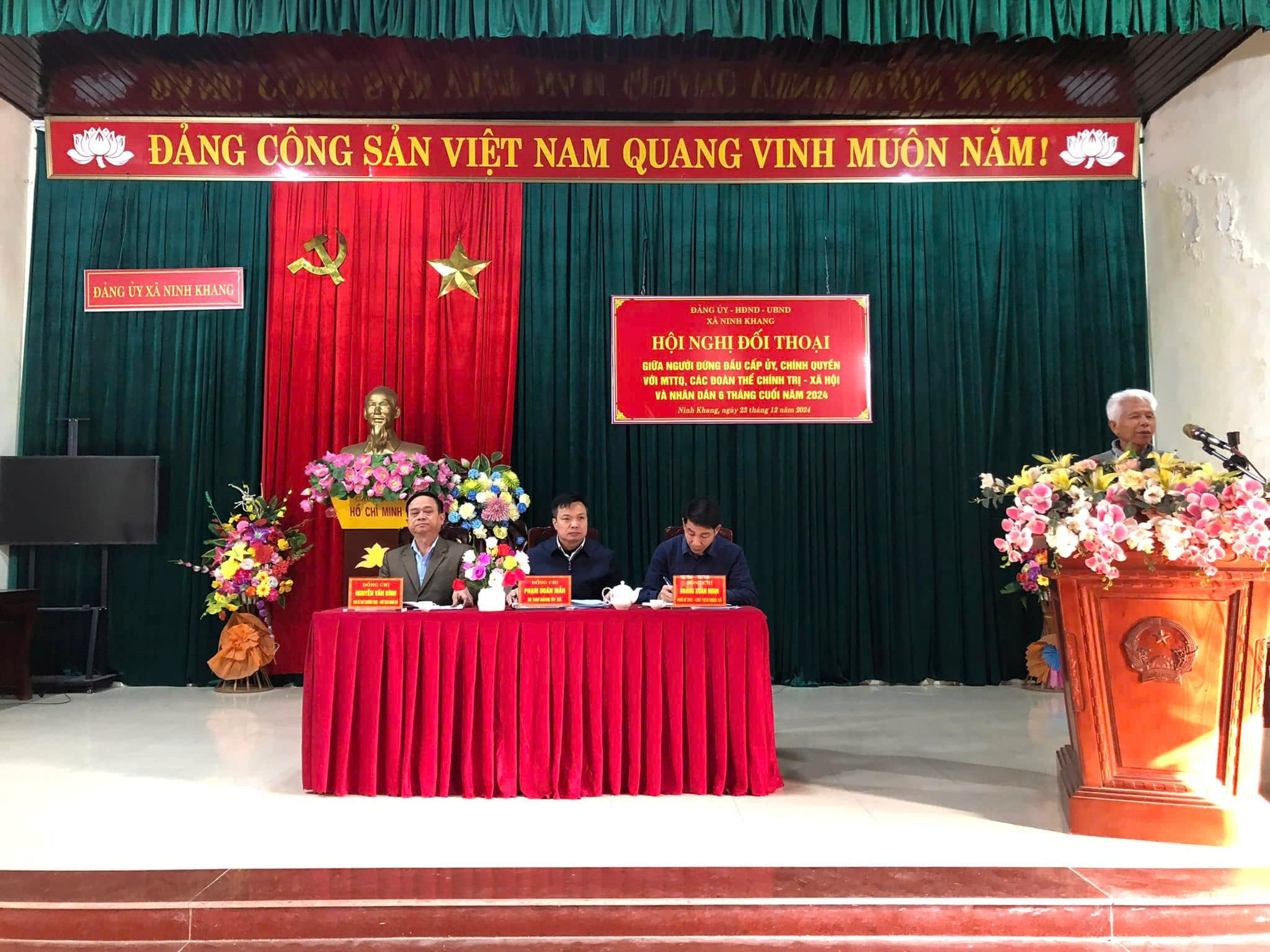 HỘI NGHỊ ĐỐI THOẠI NGƯỜI ĐỨNG ĐẦU CẤP ỦY, CHÍNH QUYỀN VỚI MTTQ, ĐOÀN THỂ VÀ NHÂN DÂN