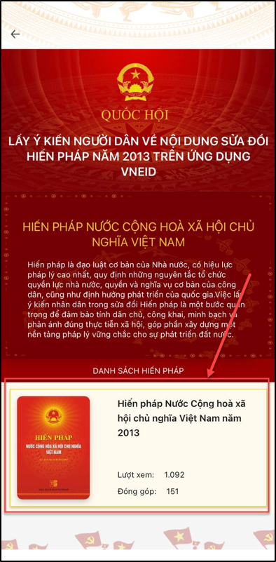 Sửa đổi Hiến pháp 2013: 2 cách góp ý trên VNeID và web VNeID- Ảnh 3.