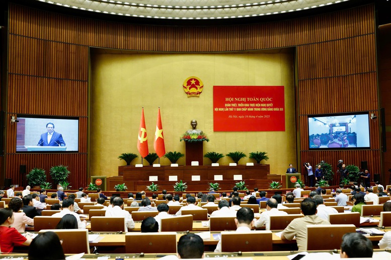 Hội nghị toàn quốc quán triệt, triển khai Nghị quyết Trung ương 11- Ảnh 1.