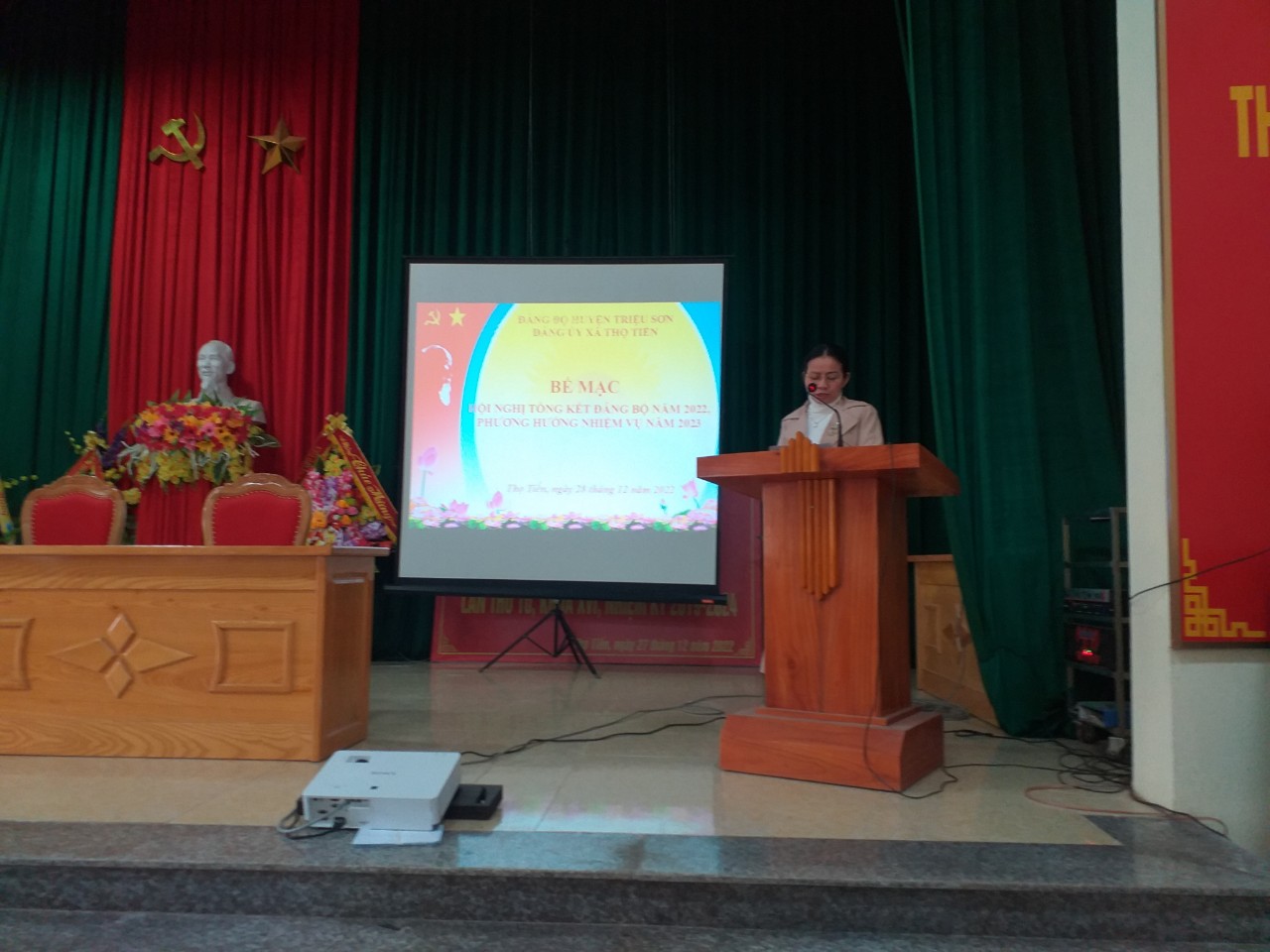 Đảng ủy xã Thọ Tiến tổ chức hội nghị tổng kết Đảng bộ năm 2022