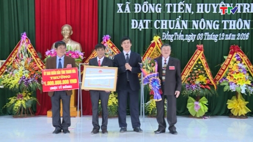 Lễ đón nhận xã Đồng Tiến đạt chuẩn nông thôn mới