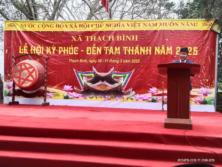 Lễ hội Kỳ Phúc Đền Tam Thánh xã Thạch Bình năm 2025