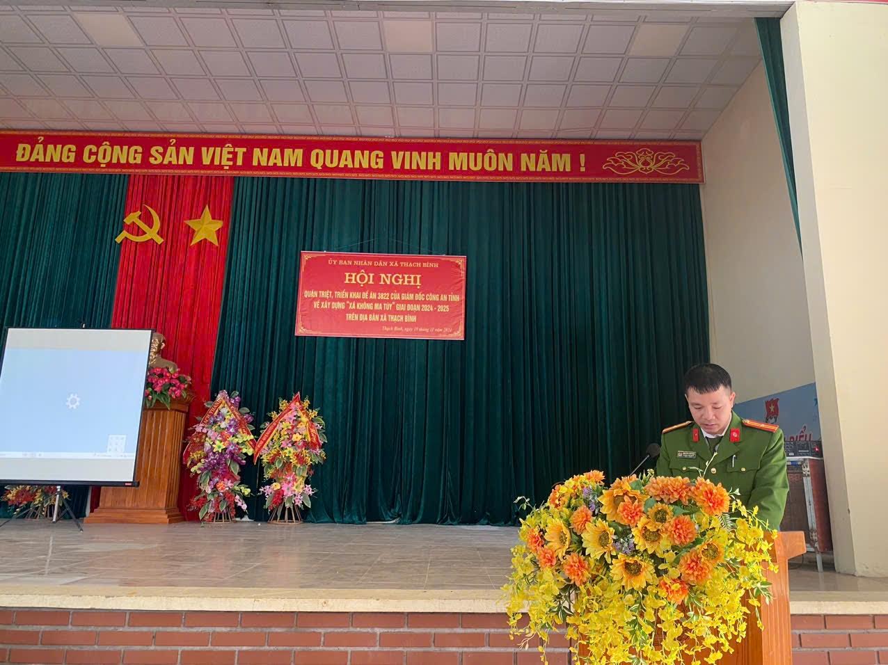 Xã Thạch Bình xây dựng xã  không ma túy giai đoạn 2024-2025