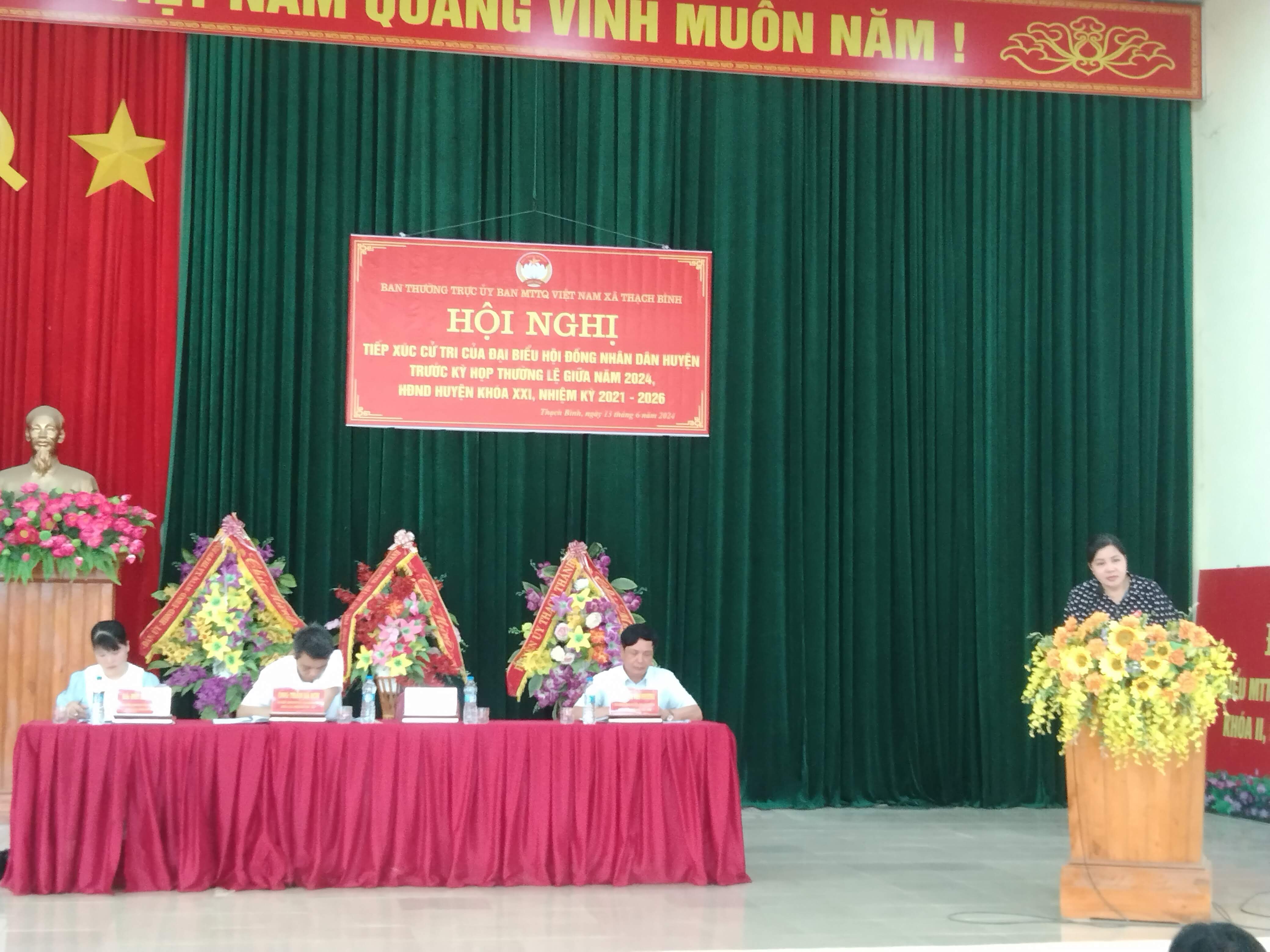Hội nghị tiếp xúc cử tri của Đại biểu HĐND huyện trước kỳ họp thường lệ giữa năm 2024