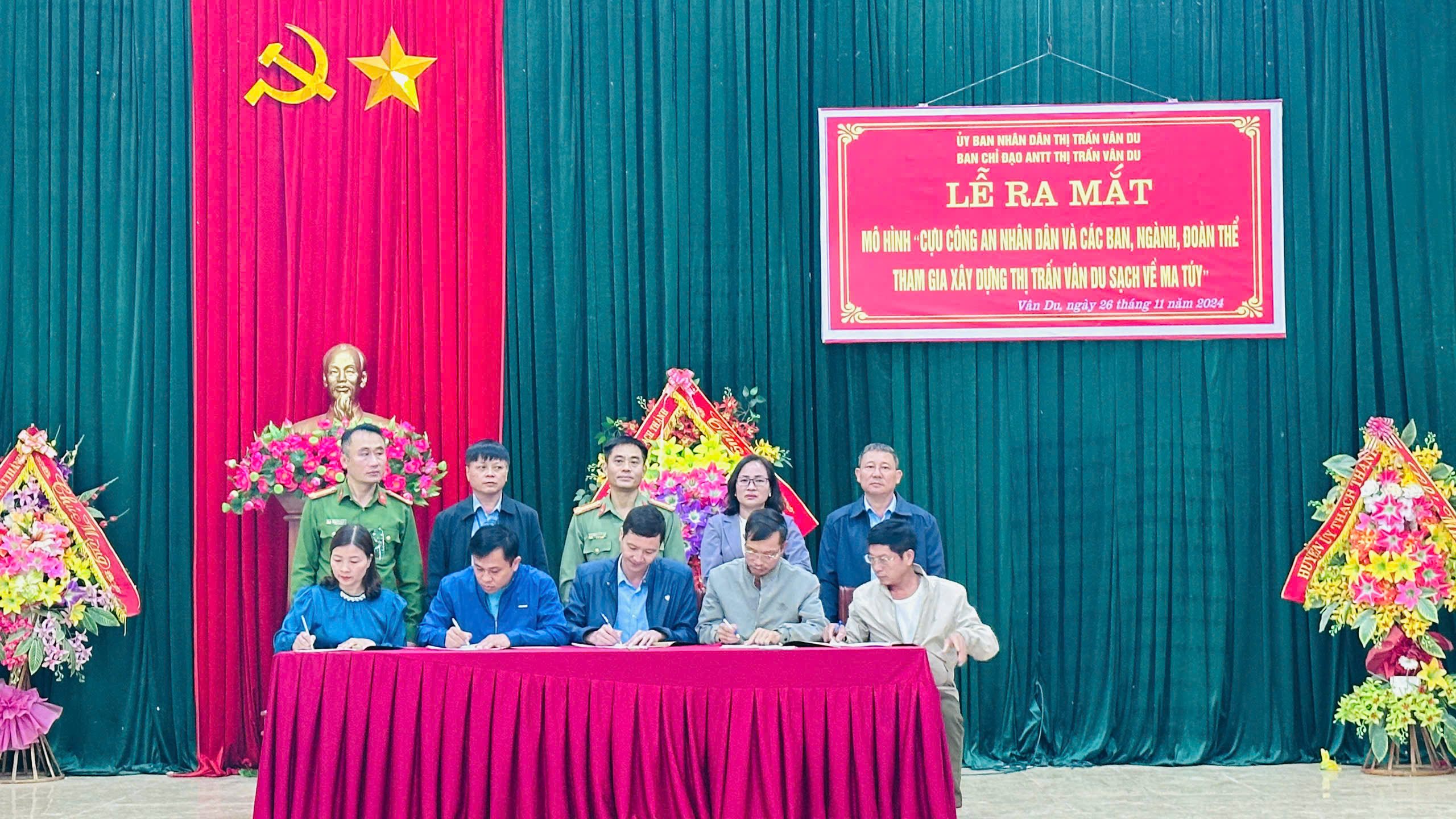 Hội nghị triển khai Đề án xây dựng “Xã, phường, thị trấn, huyện, thị xã, thành phố không ma túy” trên địa bàn tỉnh Thanh Hóa, giai đoạn 2024 – 2025 trên địa bàn thị trấn Vân Du