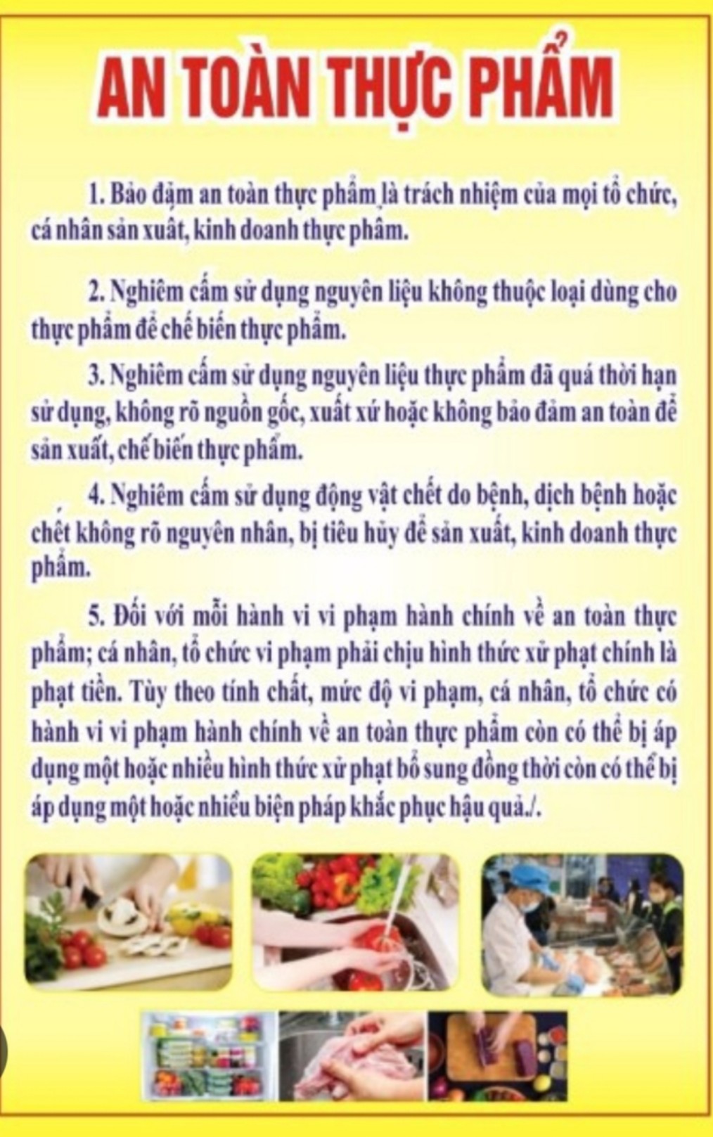 Bài tuyên truyền phòng chống ngộ độc thực phẩm trong dịp hè
