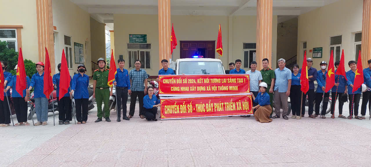 Hưởng ứng các hoạt động chào mừng ngày chuyển đổi số Quốc gia 10/10/2024 trên địa bàn xã Định Công