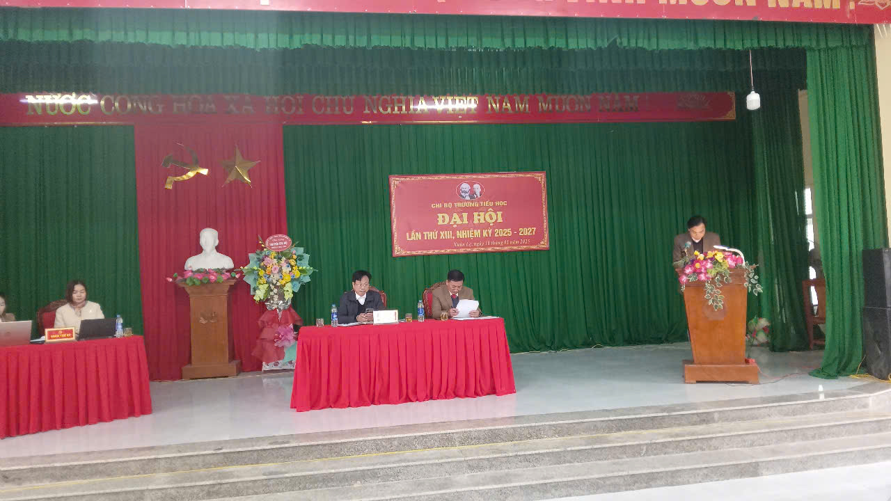 ĐẠI HỘI CHI BỘ TRƯỜNG TIỂU HỌC XUÂN LẸ NHIỆM KỲ 2025- 2027