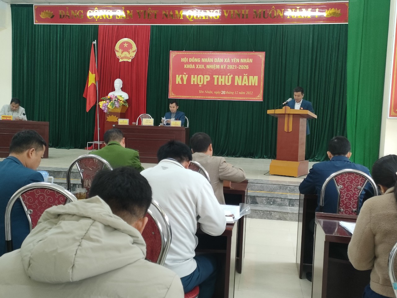 Kỳ họp thứ năm HĐND xã khóa XXII, nhiệm kỳ 2021-2026