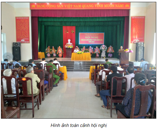 Hội nghị Công an lắng nghe ý kiến nhân dân tại UBND xã Yên Trung