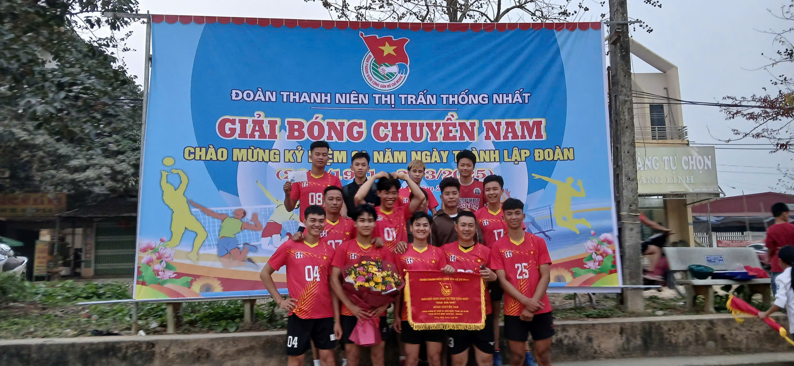  Đoàn thanh niên Thị trấn Thống Nhất tổ chức giải bóng chuyền nam chào mừng kỷ niệm 94 năm ngày thành lập Đoàn 26/03/1931 – 26/03/20025. 