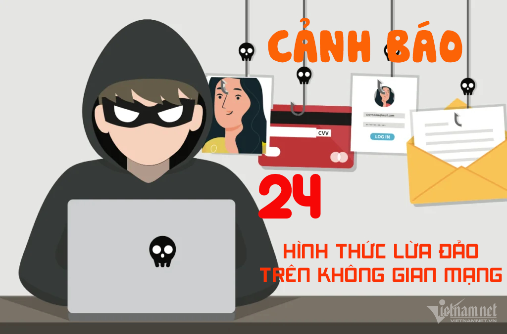 24 HÌNH THỨC LỪA ĐẢO DIỄN RA TRÊN KHÔNG GIAN MẠNG VIỆT NAM