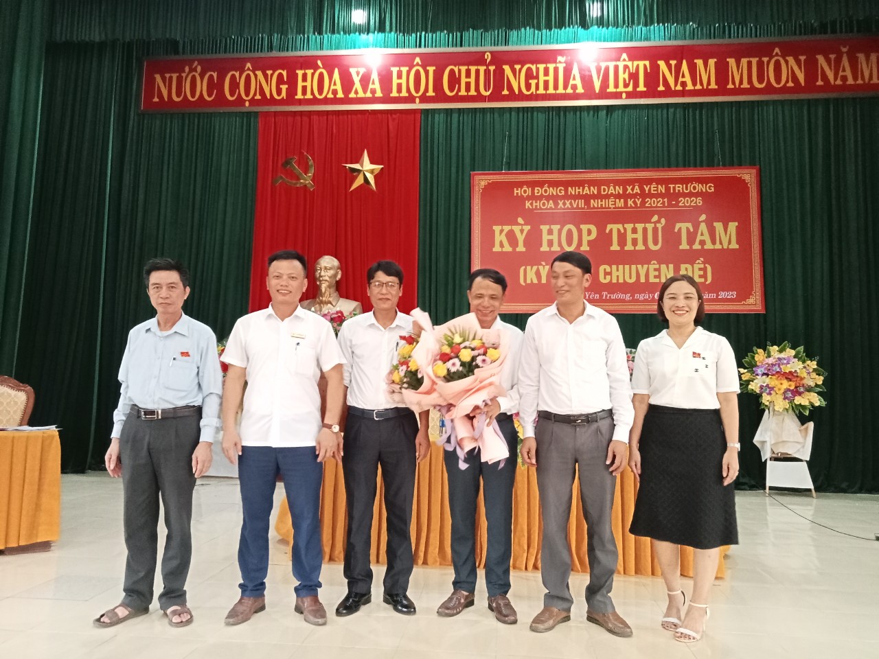 Kỳ họp thứ Tám (Kỳ họp chuyên đề) HĐND xã Yên Trường, khóa XXVII, nhiệm kỳ 2021-2026