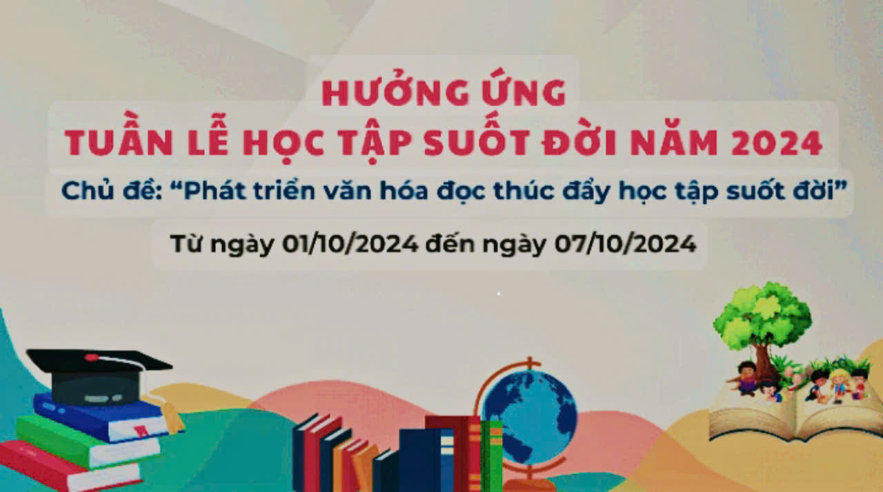 TUYÊN TRUYỀN HƯỞNG ỨNG TUẦN LỄ HỌC TẬP SUỐT ĐỜI NĂM 2024