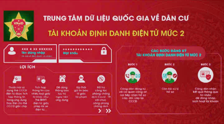 THÔNG BÁO VỀ VIỆC THU NHẬN HỒ SƠ ĐỊNH DANH ĐIỆN TỬ VNEID MỨC 2 CHO CÔNG DÂN TRÊN ĐỊA BÀN XÃ ĐỊNH TÂN 