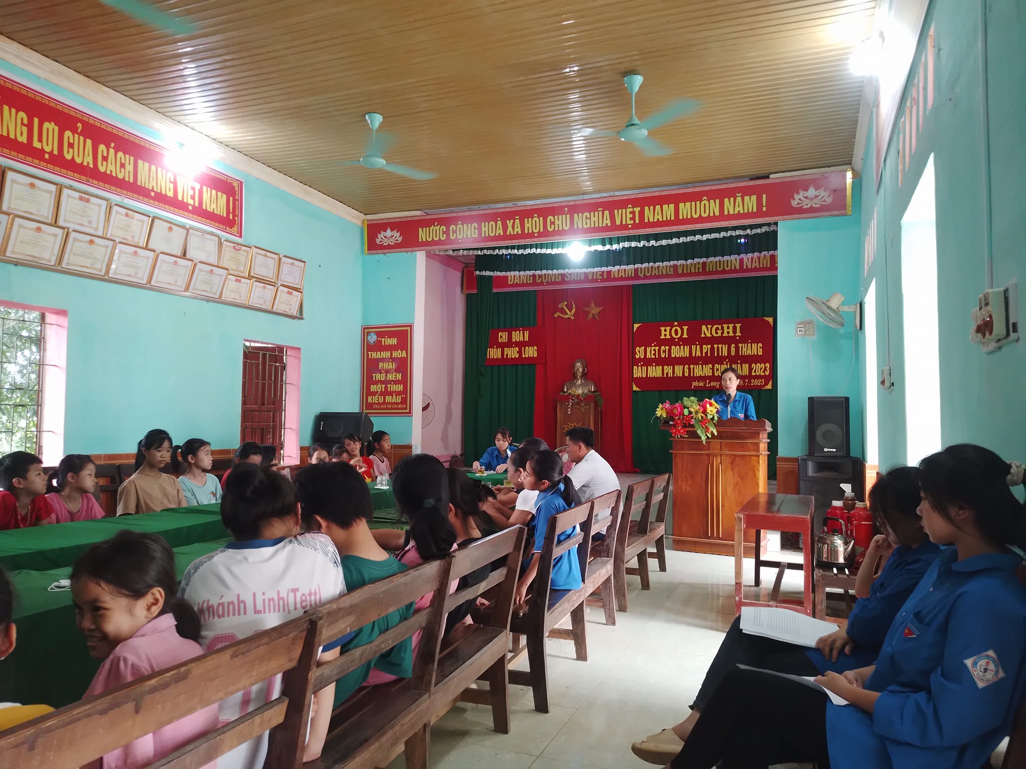 Chi đoàn thôn Phúc Long tổ chức sơ kết 6 tháng đầu năm 2023