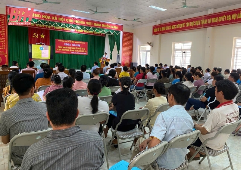 Description: Tuyên truyền các kỹ năng về chuyển đổi số và quy trình thành lập HTX, liên hiệp HTX 