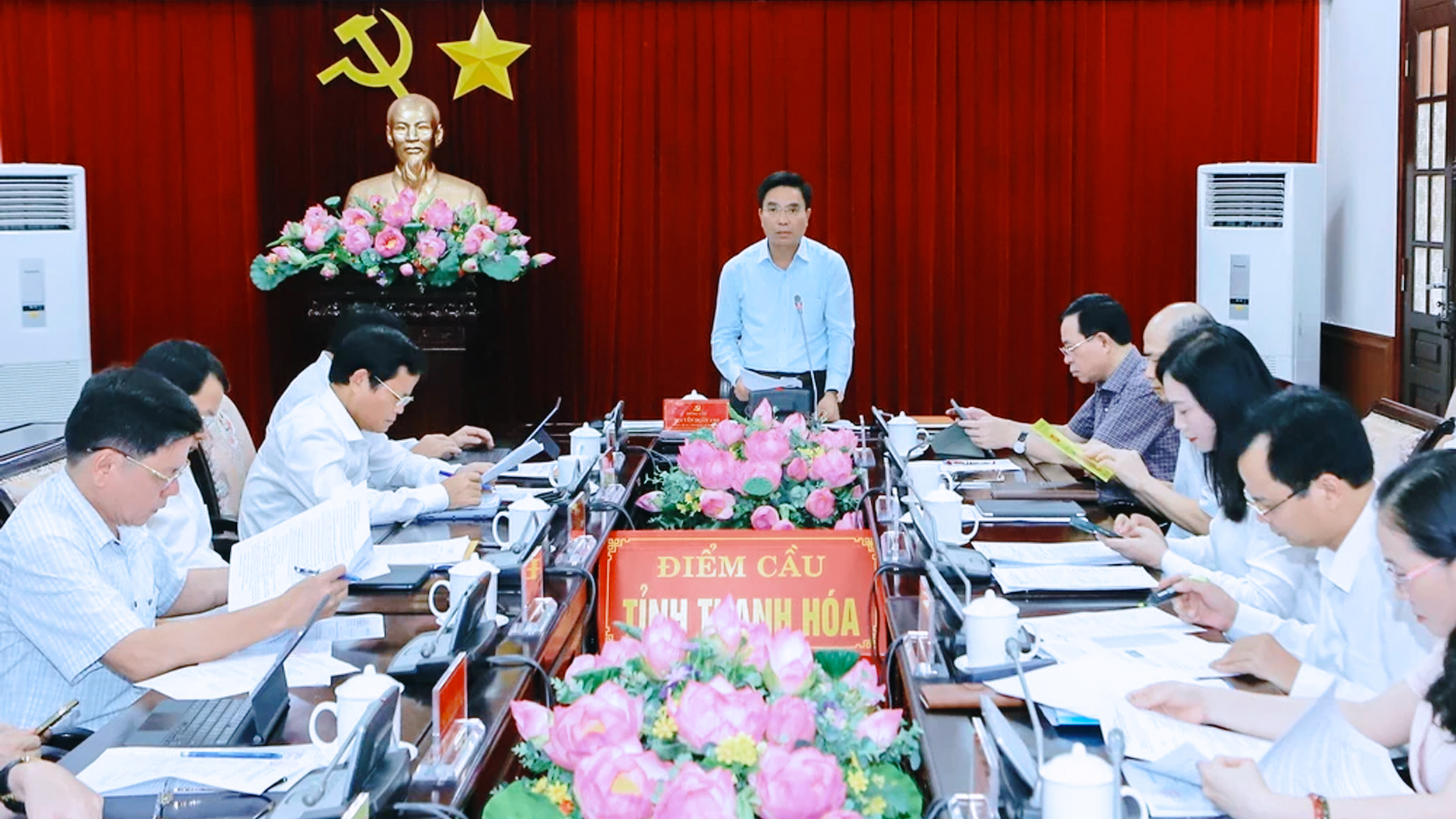 Hội nghị trực tuyến toàn tỉnh đánh giá tình hình thực hiện một số nhiệm vụ của các xã, phường trên địa bàn tỉnh Thanh Hóa