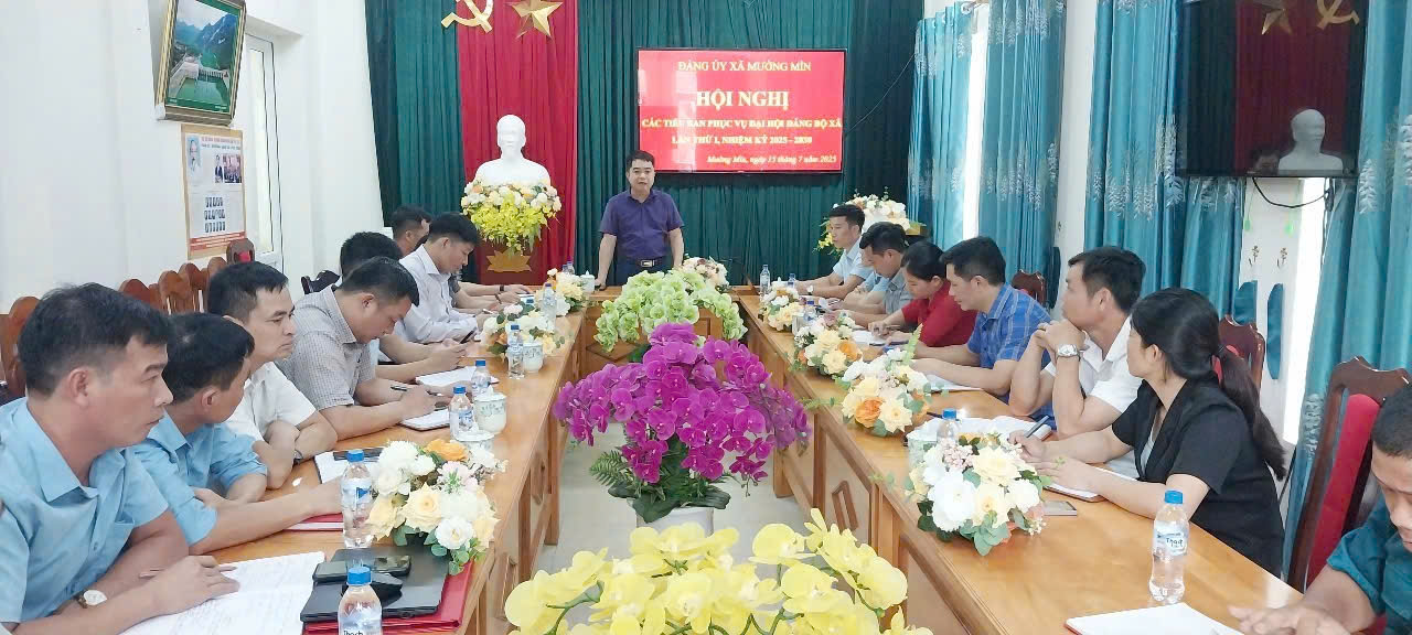 HỘI NGHỊ CÁC TIỂU BAN PHỤC VỤ ĐẠI HỘI ĐẢNG BỘ XÃ LẦN THỨ I, NHIỆM KỲ 2025-2030