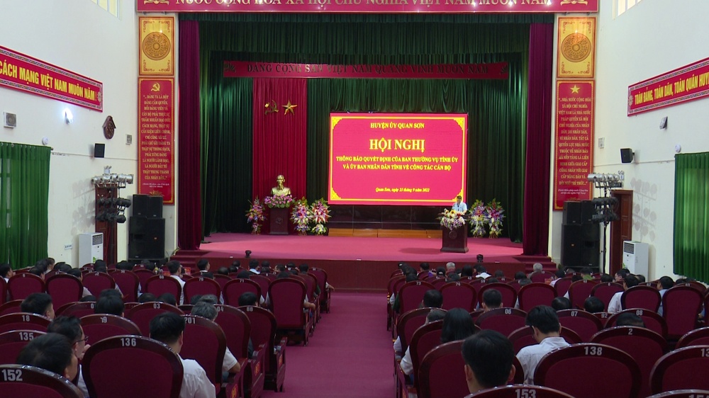 Thông báo các Quyết định của BTV Tỉnh ủy, UBND tỉnh về công tác cán bộ
