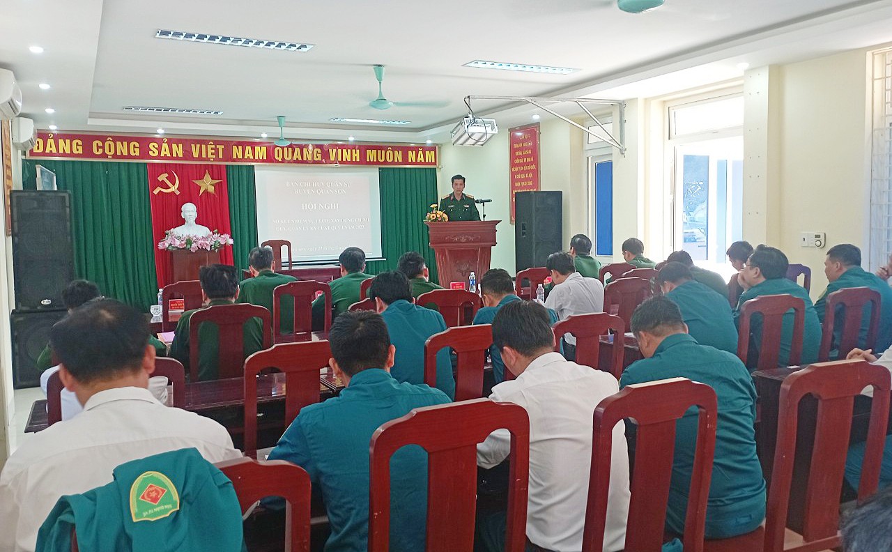 Hội nghị sơ kết công tác quân sự, quốc phòng quí I năm 2023; triển khai phương hướng, nhiệm vụ Quí II năm 2023