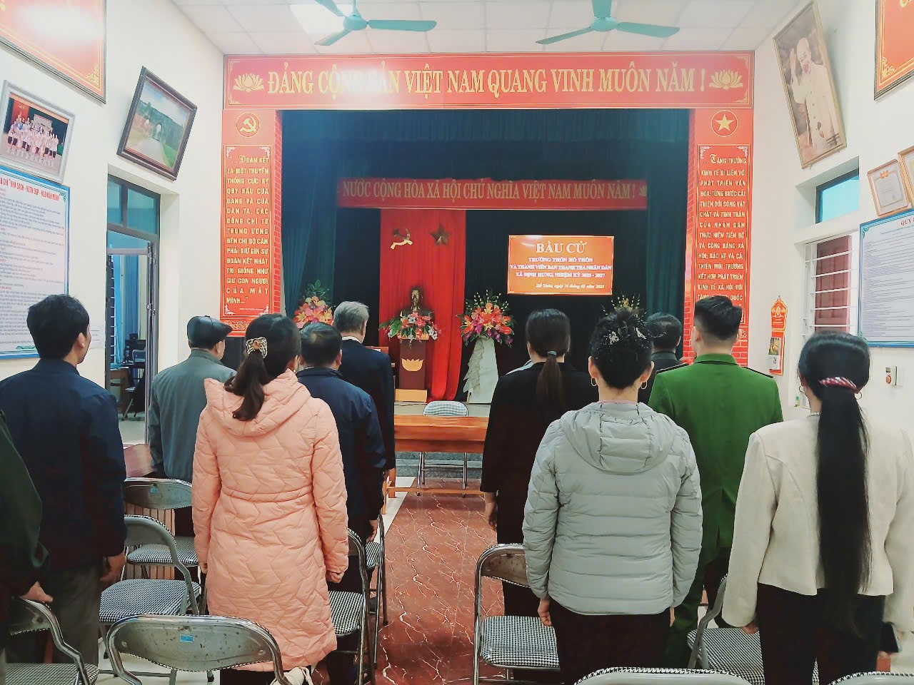 BẦU CỬ TRƯỞNG THÔN VÀ THÀNH VIÊN BAN THANH TRA NHÂN DÂN XÃ ĐỊNH HƯNG, NHIỆM KỲ 2025 – 2027
