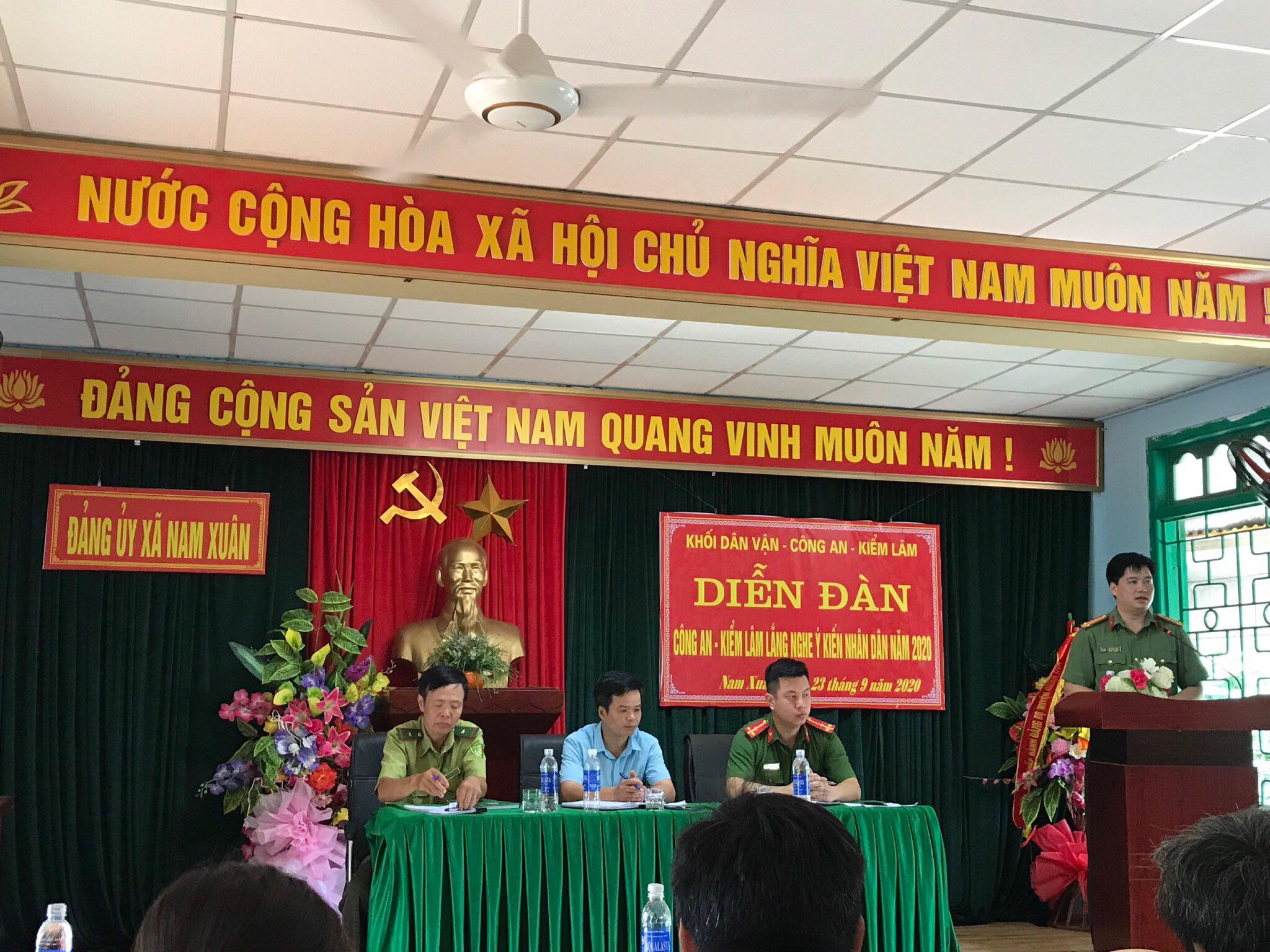 Diễn đàn Công an- Kiểm lâm lắng nghe ý kiến nhân dân