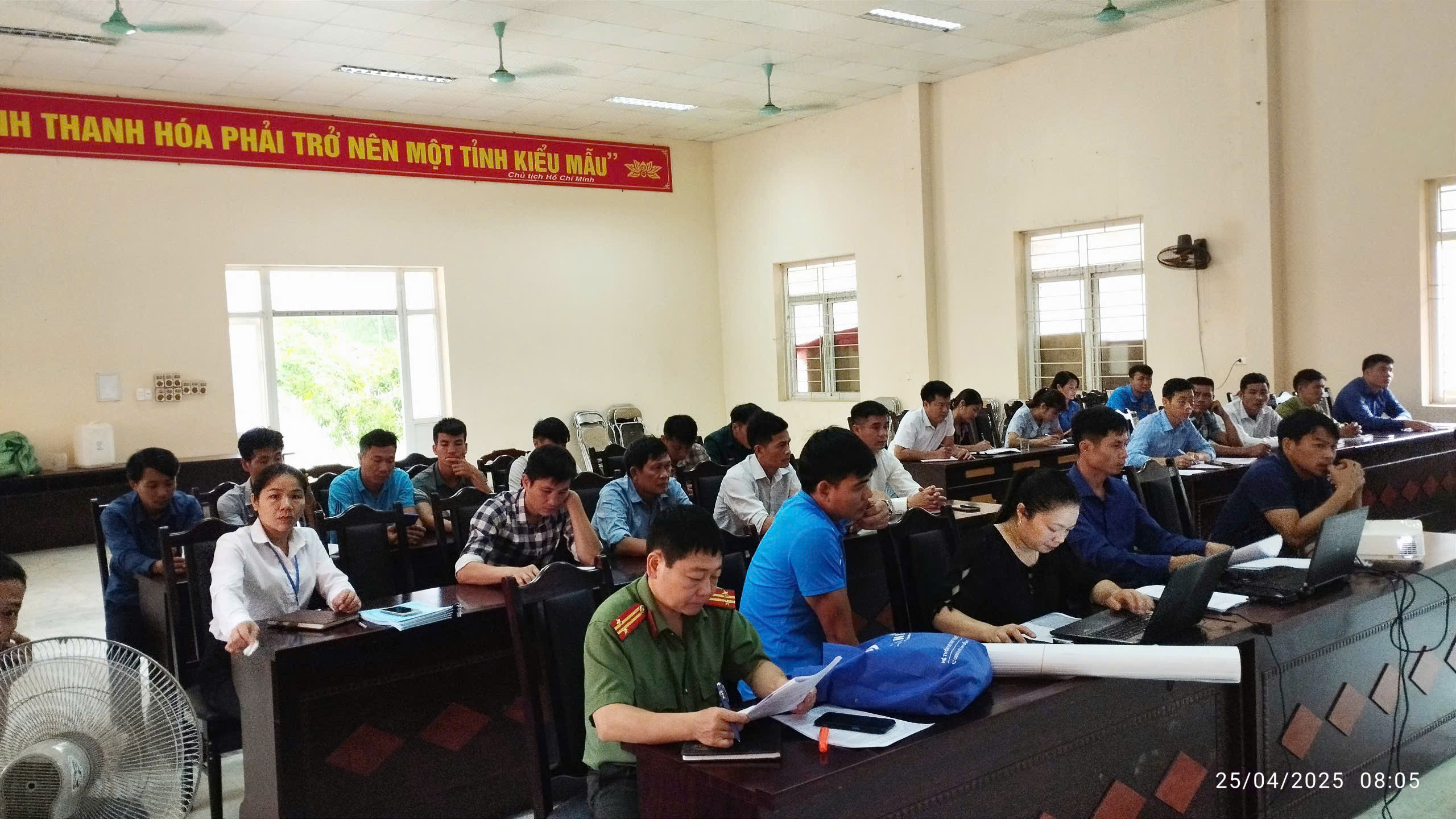 Ban Chỉ Huy phòng chống thiên tai tìm kiếm cứu nạn phòng thủ dân sự xã Thiên Phủ tổ chức thành công lớp tập huấn năm 2025