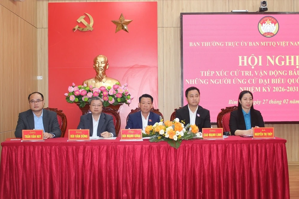 Ứng cử viên ĐBQH khoá XVI tiếp xúc cử tri, vận động bầu cử tại đơn vị bầu cử số 2