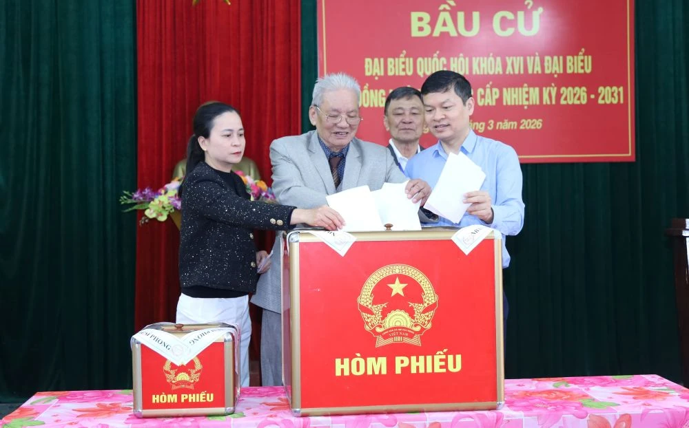 Thanh Hóa: Tính đến 11 giờ ngày 15/3, tỷ lệ cử tri đi bỏ phiếu đã đạt 80,07%