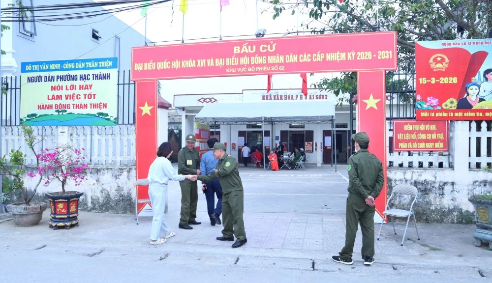Thanh Hóa: Tính đến 11 giờ ngày 15/3, tỷ lệ cử tri đi bỏ phiếu đã đạt 80,07%