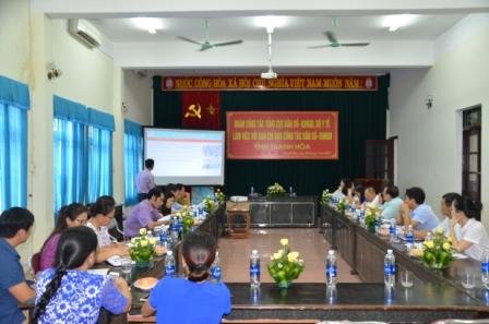 Đoàn công tác của Tổng cục Dân số - KHHGĐ Bộ Y Tế làm việc tại Thanh Hoá