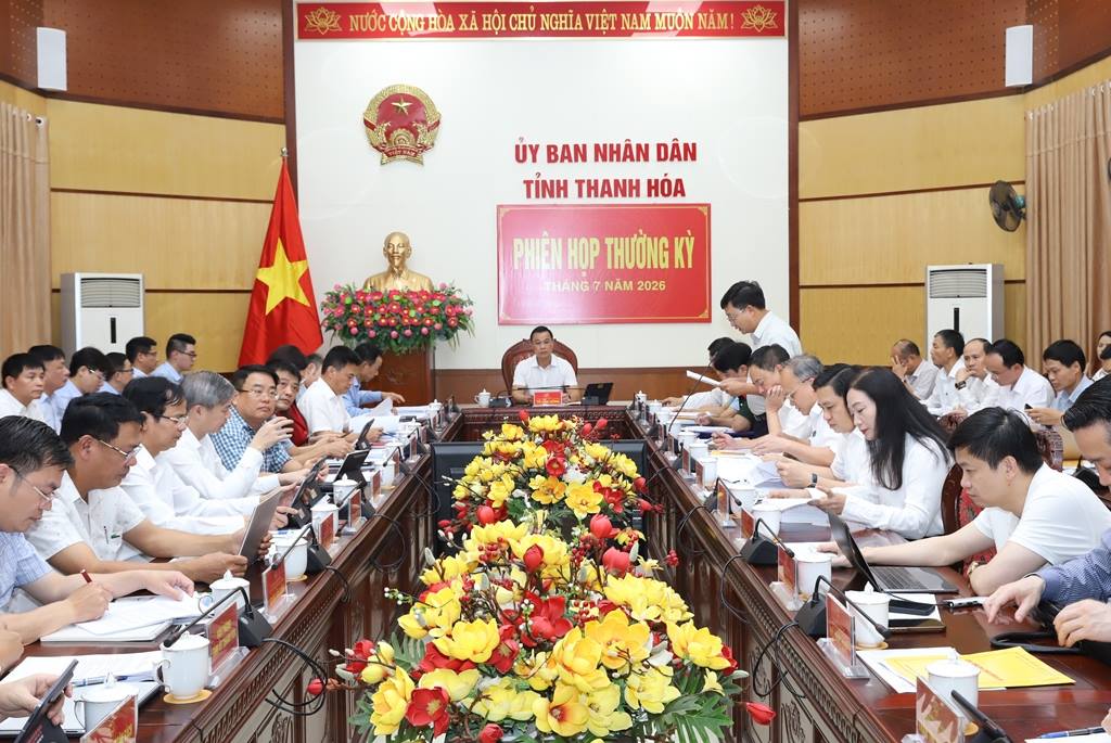 UBND tỉnh họp phiên thường kỳ tháng 7 năm 2026