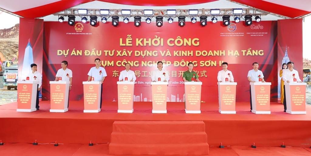 Khởi công dự án Cụm công nghiệp Đông Sơn II
