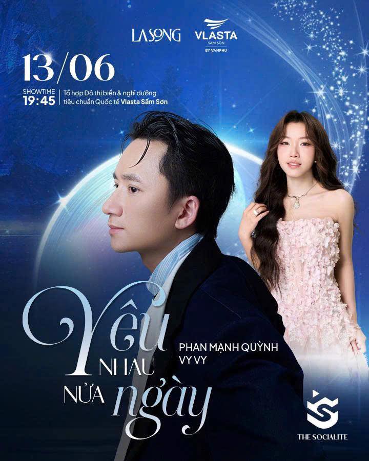 Chính thức mở bán vé Lasong Show 2 Phan Mạnh Quỳnh - Vy Vy "Yêu nhau nửa ngày"