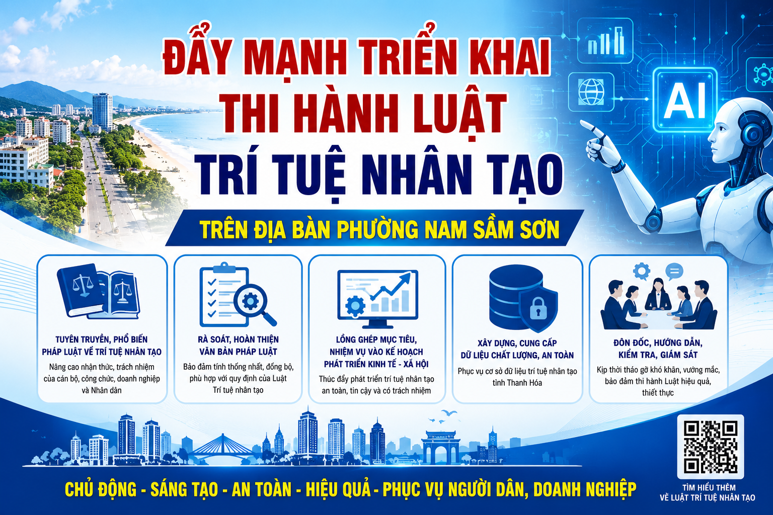 Kế hoạch triển khai thực hiện Luật Trí tuệ nhân tạo trên địa bàn phường.