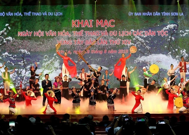 Ngày hội văn hóa, thể thao và du lịch các dân tộc vùng Tây Bắc lần thứ XIV tại Sơn La năm 2019. Ảnh: Báo Nhân Dân