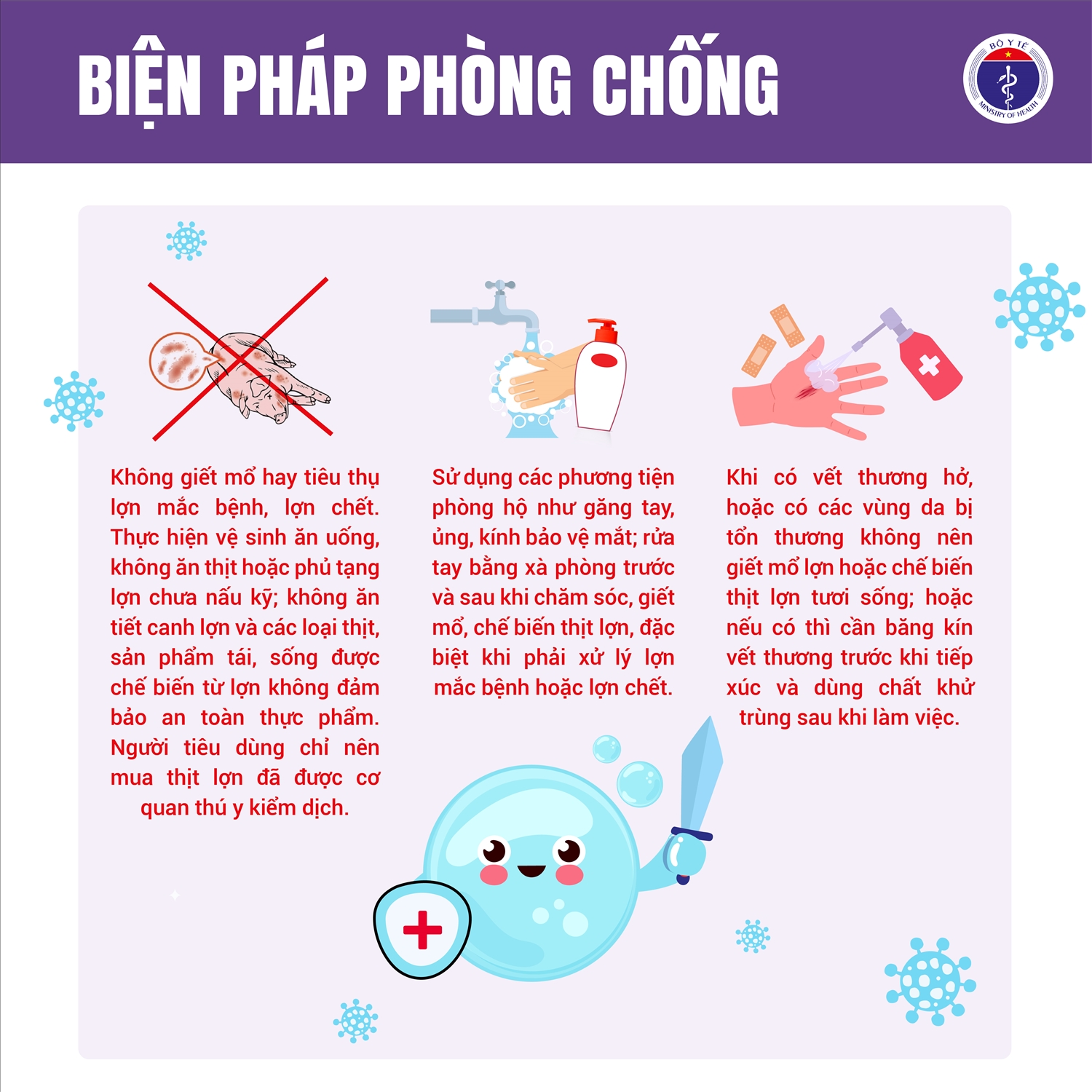 Khuyến cáo phòng chống lây nhiễm bệnh liên cầu lợn sang người
