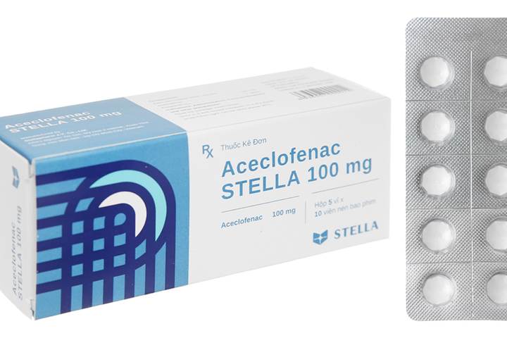 Thu hồi thuốc Aceclofenac STELLA 100mg vi phạm mức độ 2
