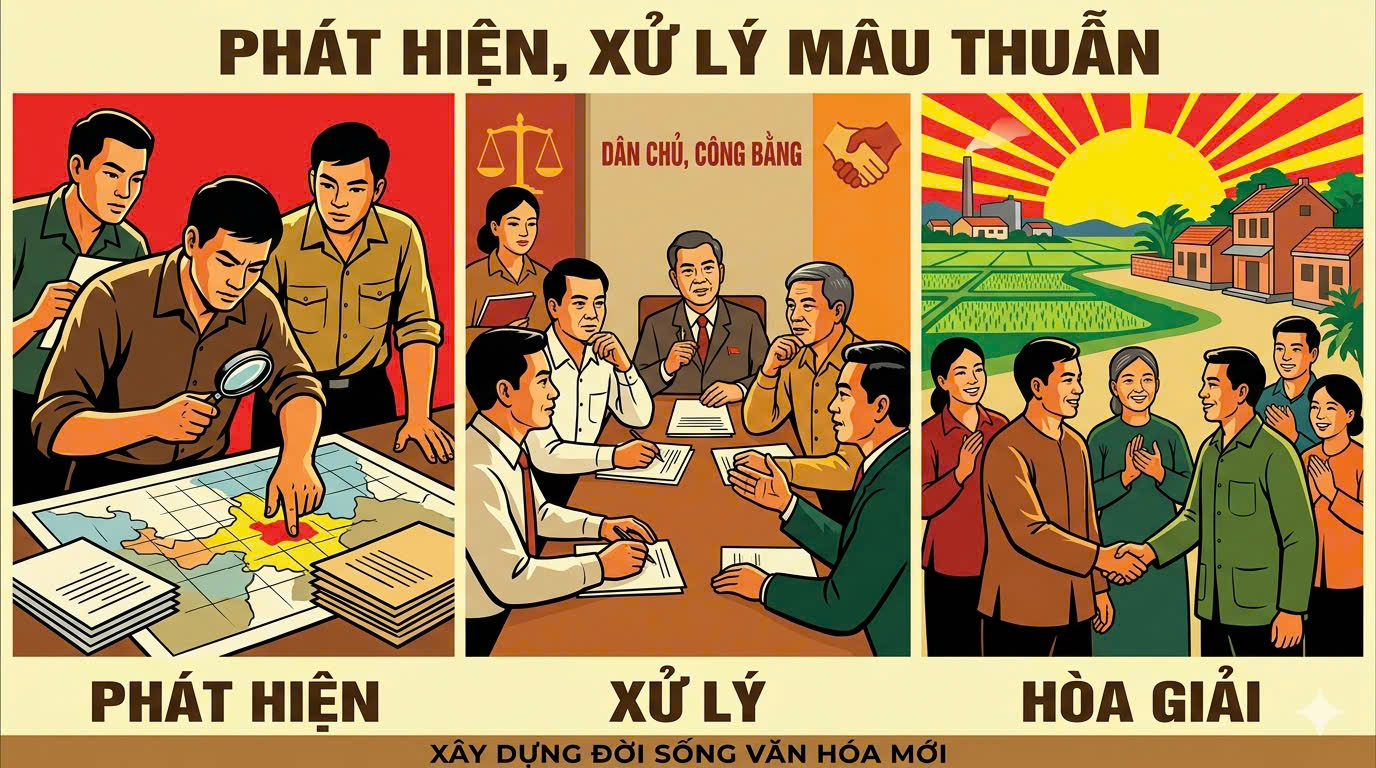 Tăng cường rà soát, phát hiện và giải quyết mâu thuẫn trong nội bộ nhân dân