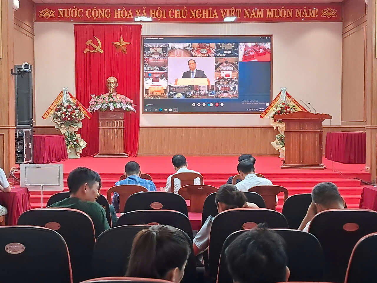 Thiệu Toán tham dự Hội nghị trực tuyến toàn quốc về công tác phòng, chống thiên tai năm 2026