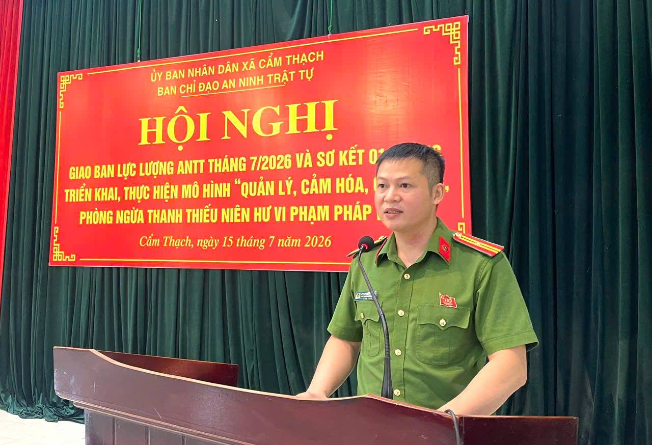 Xã Cẩm Thạch sơ kết 1 tháng triển khai mô hình quản lý, cảm hóa, giáo dục thanh thiếu niên hư vi phạm pháp luật