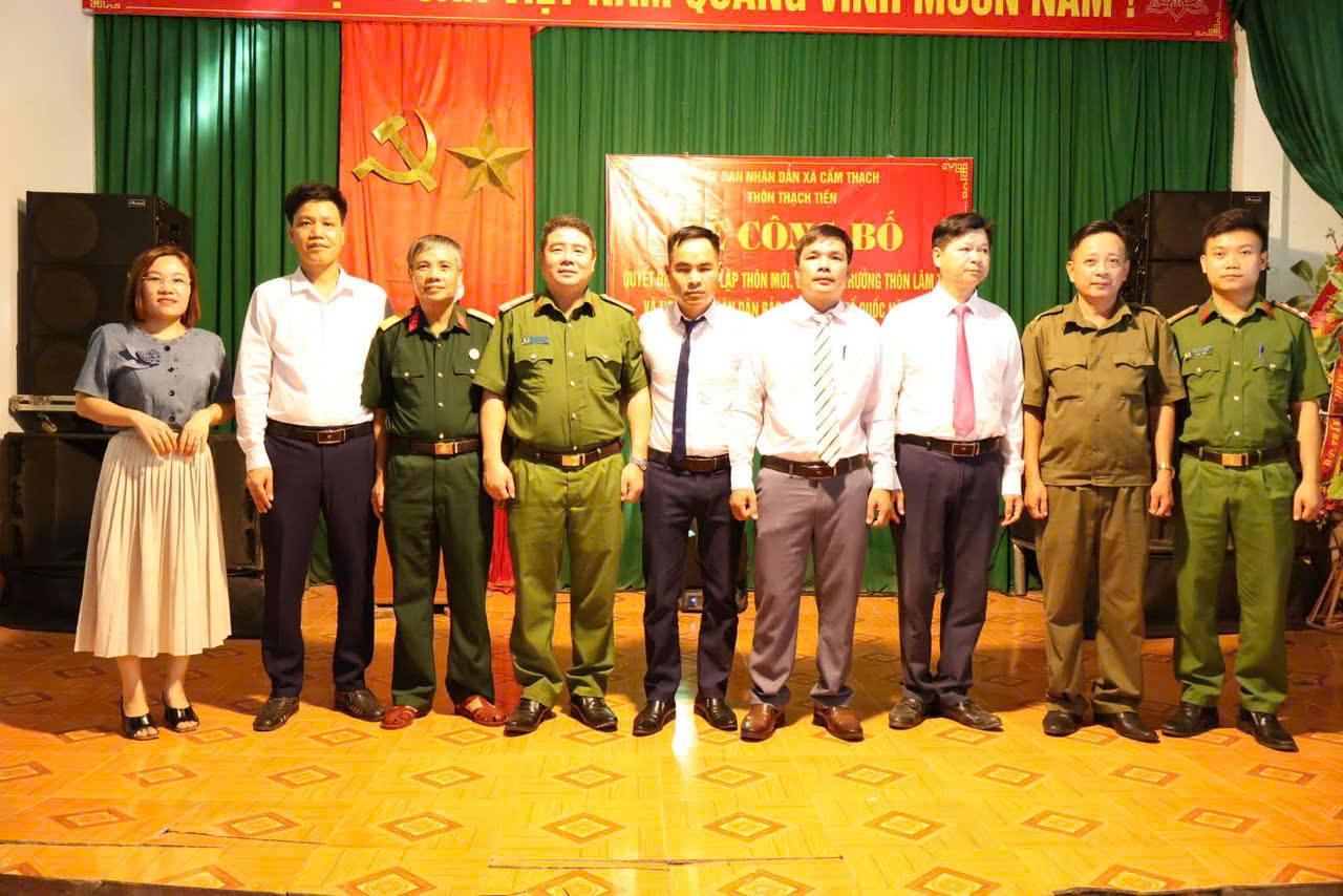 Thôn Thạch Tiến công bố quyết định thành lập thôn, kiện toàn nhân sự và tổ chức Ngày hội Toàn dân bảo vệ an ninh Tổ quốc năm 2026
