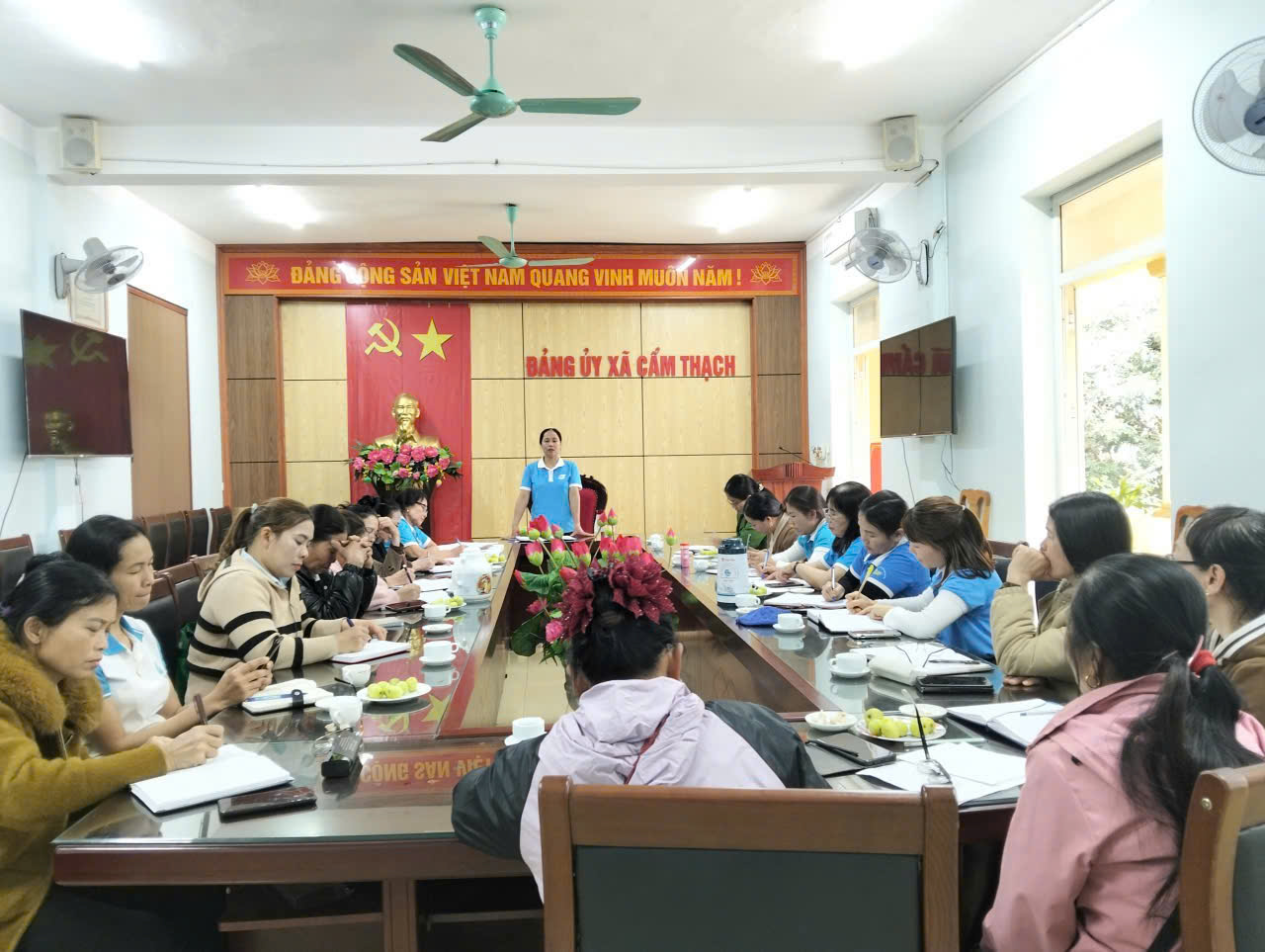 Hội LHPN xã Cẩm Thạch triển khai nhiệm vụ trước, trong và sau Tết Nguyên đán