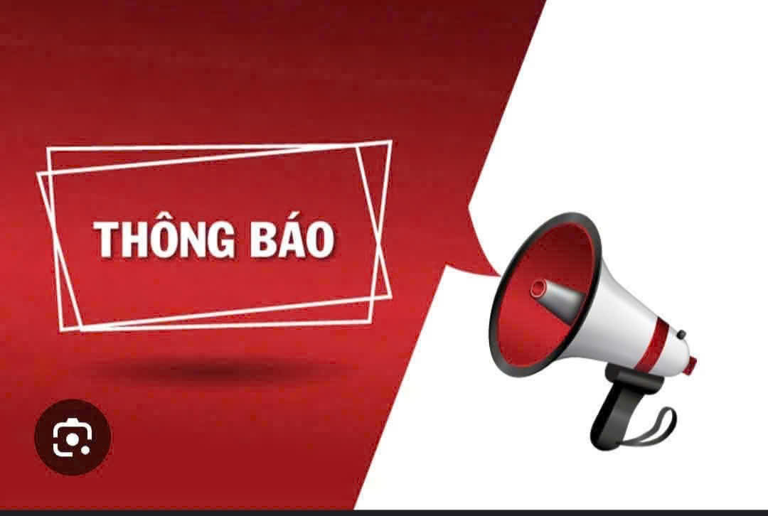 THÔNG BÁO