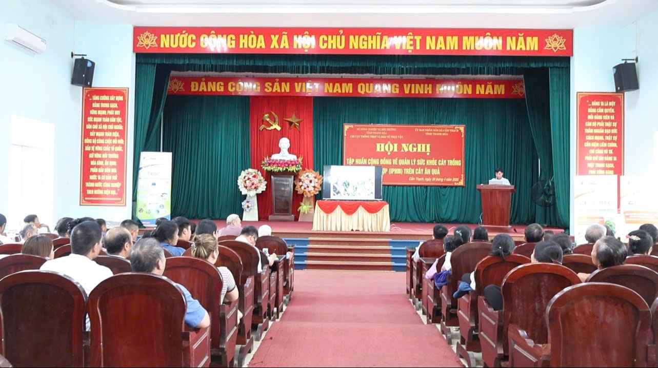 Cẩm Thạch tập huấn cộng đồng về quản lý sức khỏe cây trồng tổng hợp (IPHM) trên cây ăn quả