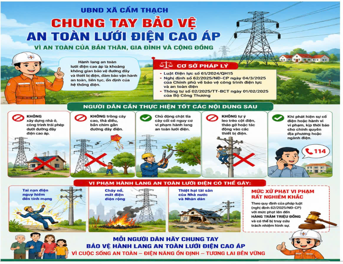 CHUNG TAY BẢO VỆ AN TOÀN LƯỚI ĐIỆN CAO ÁP