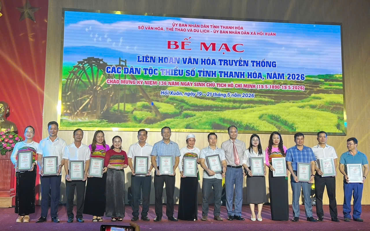 Xã Cẩm Thạch đạt nhiều thành tích xuất sắc tại Liên hoan văn hóa truyền thống các dân tộc thiểu số tỉnh Thanh Hóa năm 2026