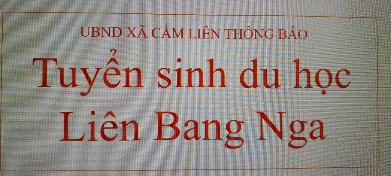 Tuyển sinh du học Liên Bang Nga