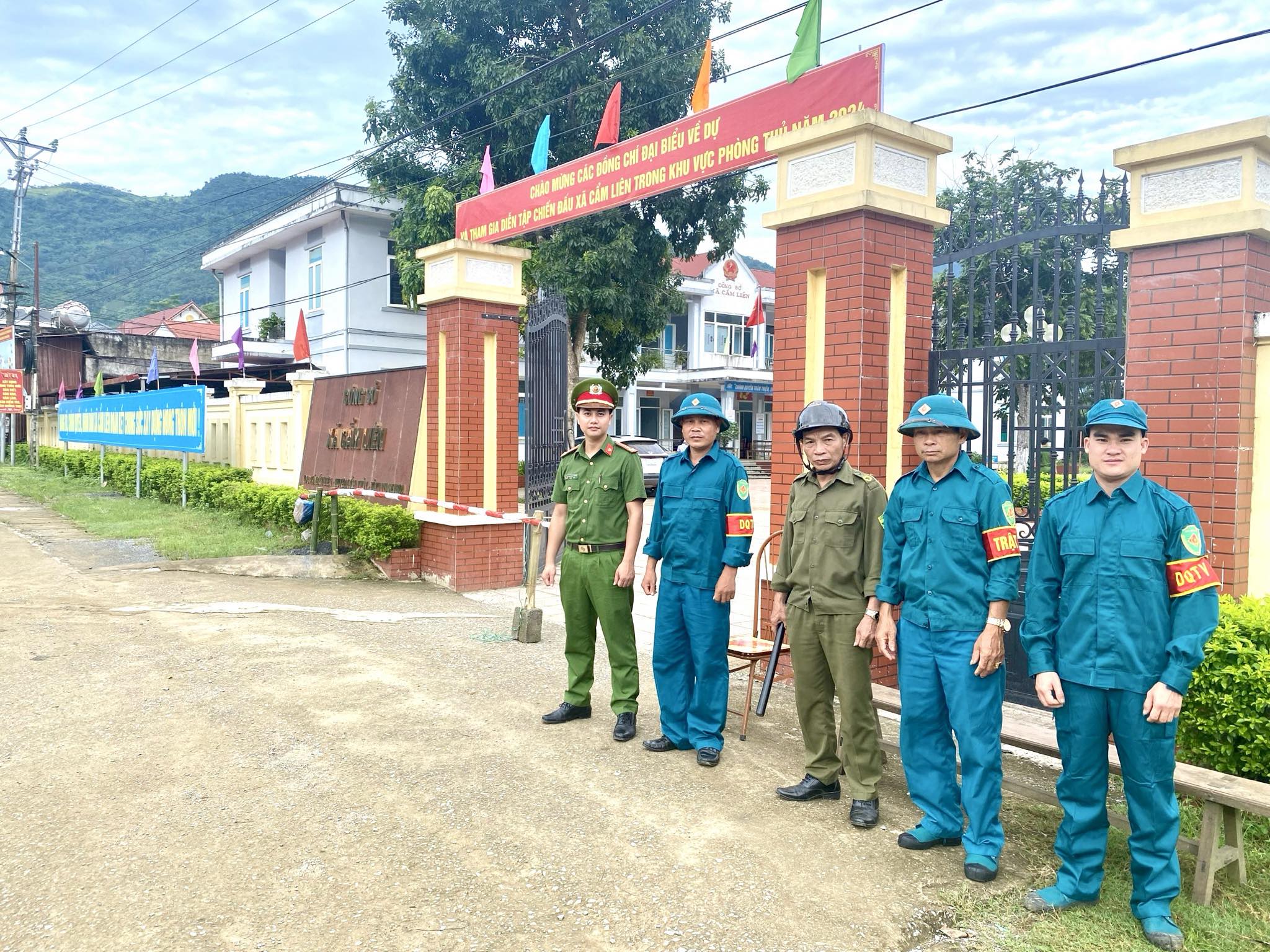 ĐẢM BẢO ANTT TRONG DIỄN TẬP CHIẾN ĐẤU XÃ CẨM LIÊN TRONG KHU VỰC PHÒNG THỦ NĂM 2024